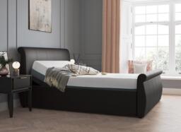 Lucia Sleepmotion Adjustable Upholstered Bed Frame - 4'6 Double - Brown - thumbnail 2