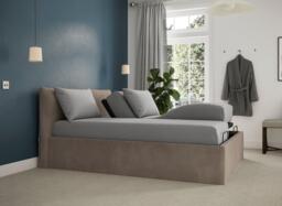 Silentnight Perrie Ergomotion Adjustable Upholstered Bed Frame - 5'0 King - Grey