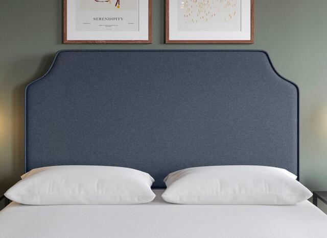 Flaxby Rainton Padded Headboard - 5'0 King - Blue - image 1