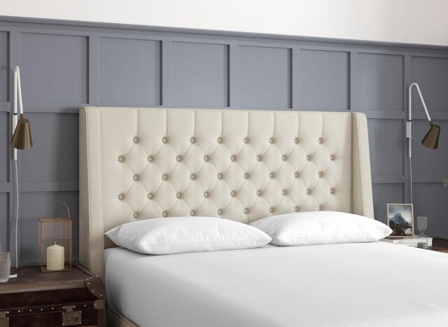 TheraPur Buckler Headboard - 4'0 Small double - Cream - image 1