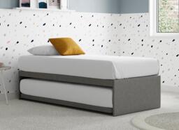 Dreams Workshop Guest Divan Bed Base - 3'0 Single - Grey - thumbnail 1