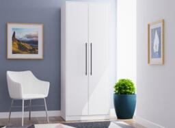Oregon 2-Door Wardrobe - White