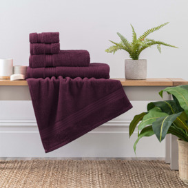 Grape Egyptian Cotton Towel Purple