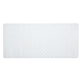 White Rubber Bath Mat White