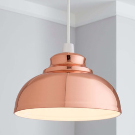 Galley Copper Easy Fit Pendant Copper Brown