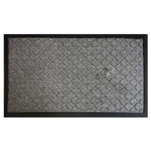 Diamond Textured Doormat Charcoal