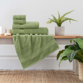 Woodland Fern Egyptian Cotton Towel Fern (Green)
