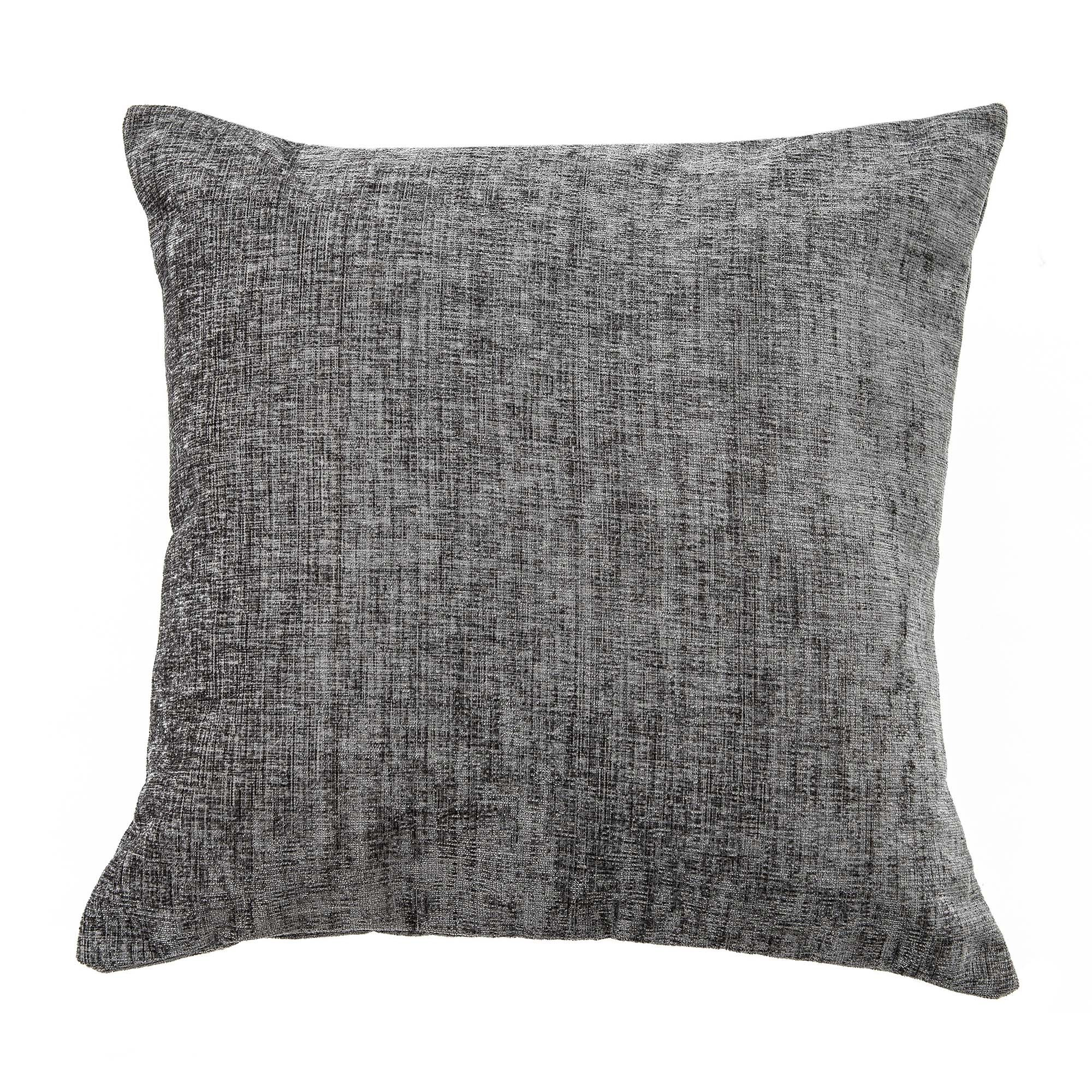 Chenille Cushion Dark Grey
