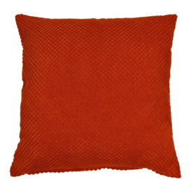 Chenille Spot Cushion Orange