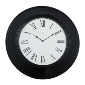 Grantham 75cm Station Wall Clock Black Black