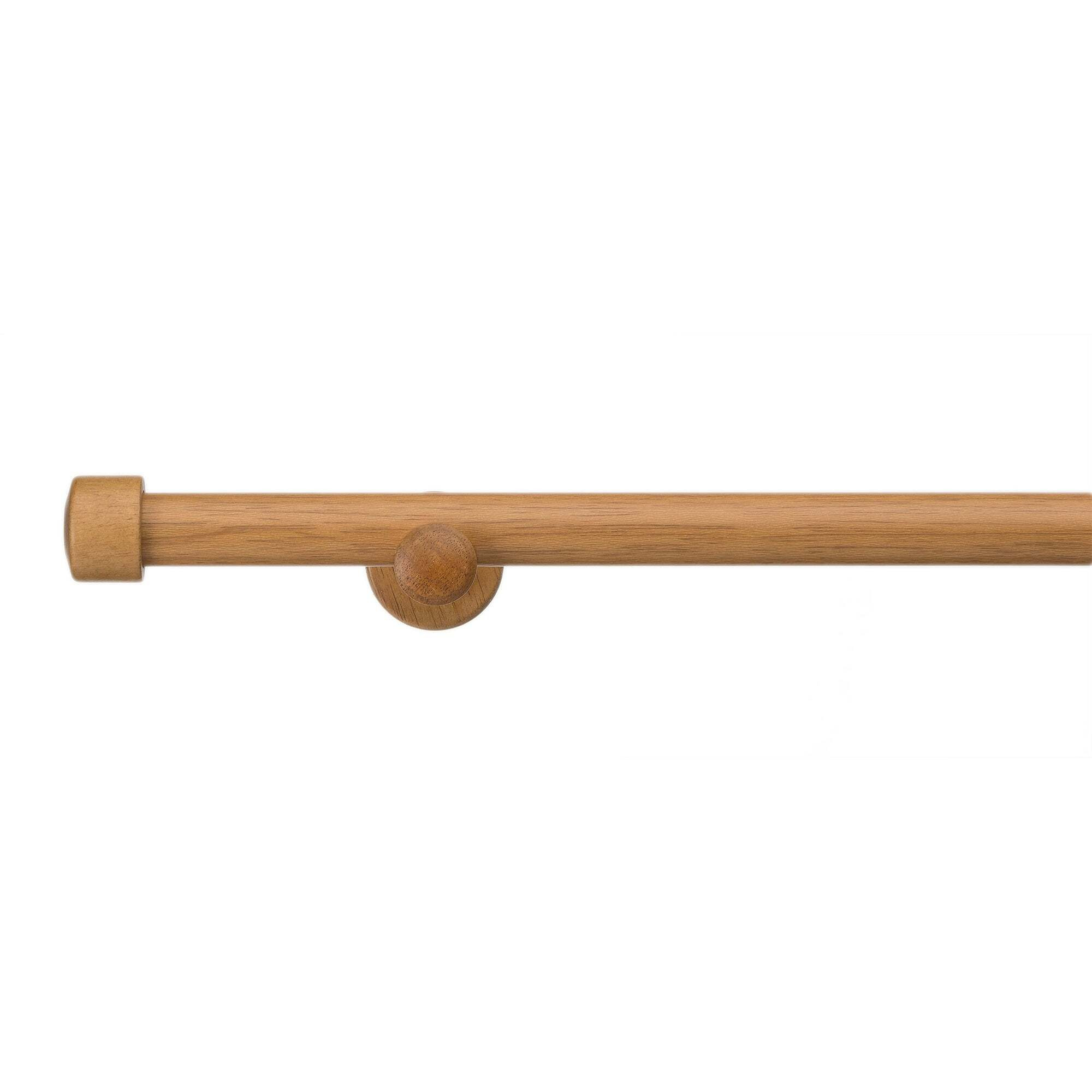 Trinity Wooden Eyelet Curtain Pole Dia. 28mm brown