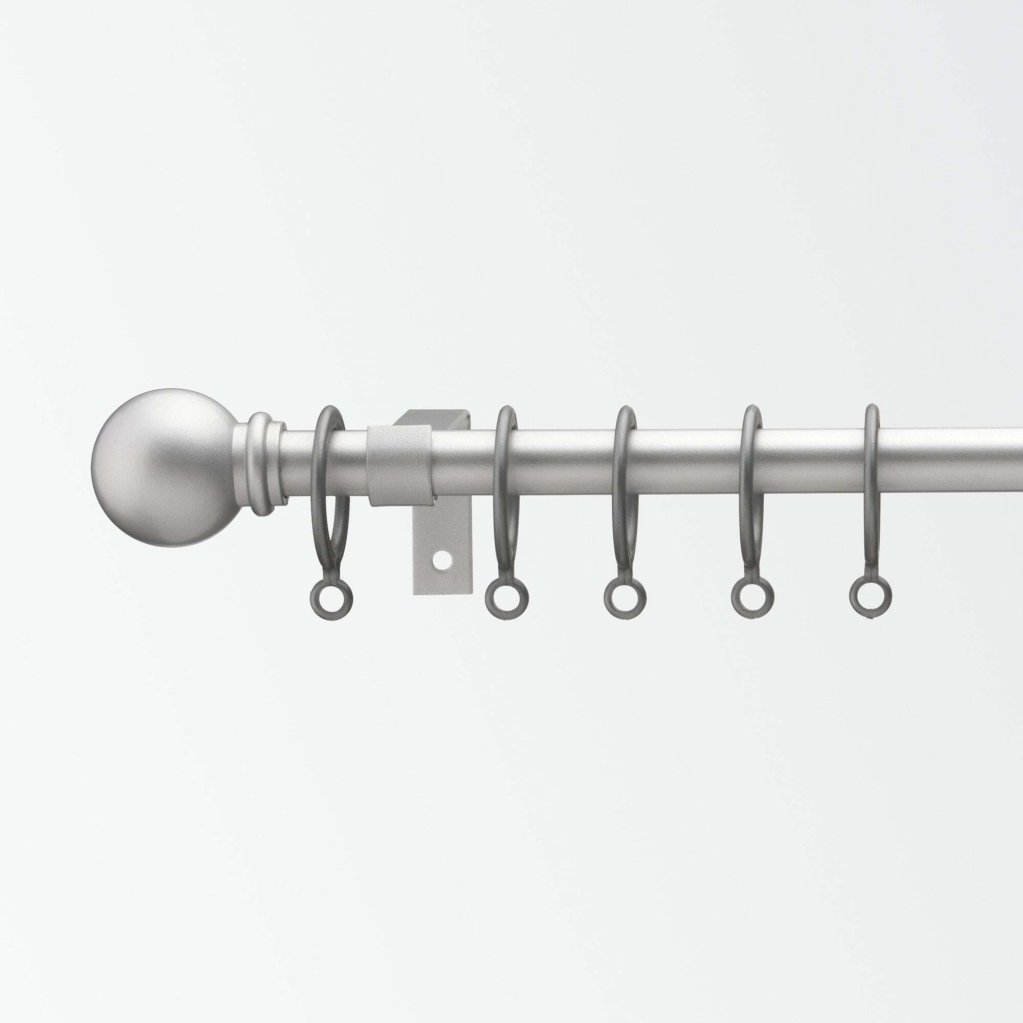 Universal Extendable Curtain Pole Dia. 13/16mm Silver