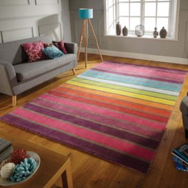 Illusion Candy Rug Pink/Blue/Yellow