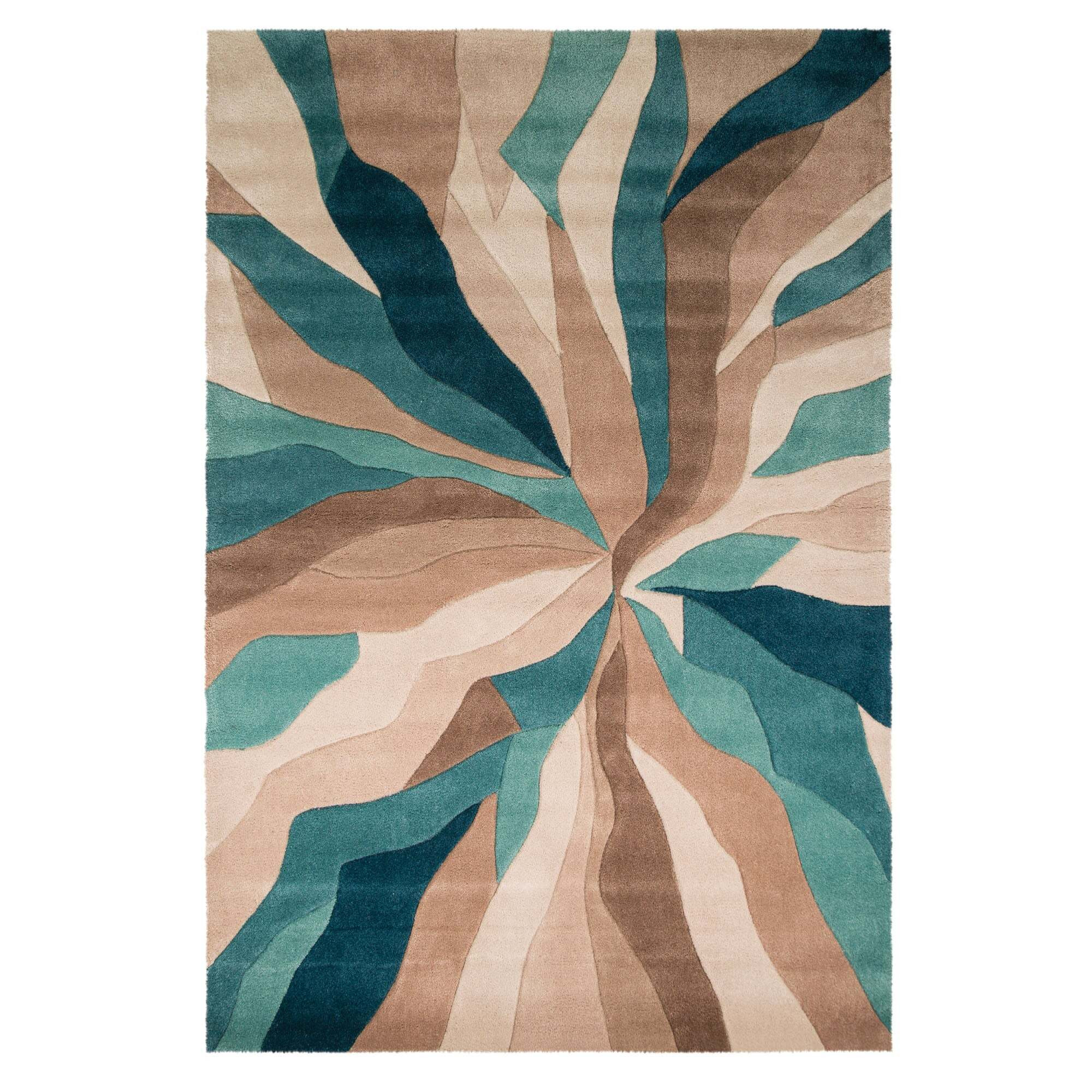 Infinite Splinter Rug Teal (Blue)