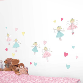 Fairies Wall Stickers White / Pink
