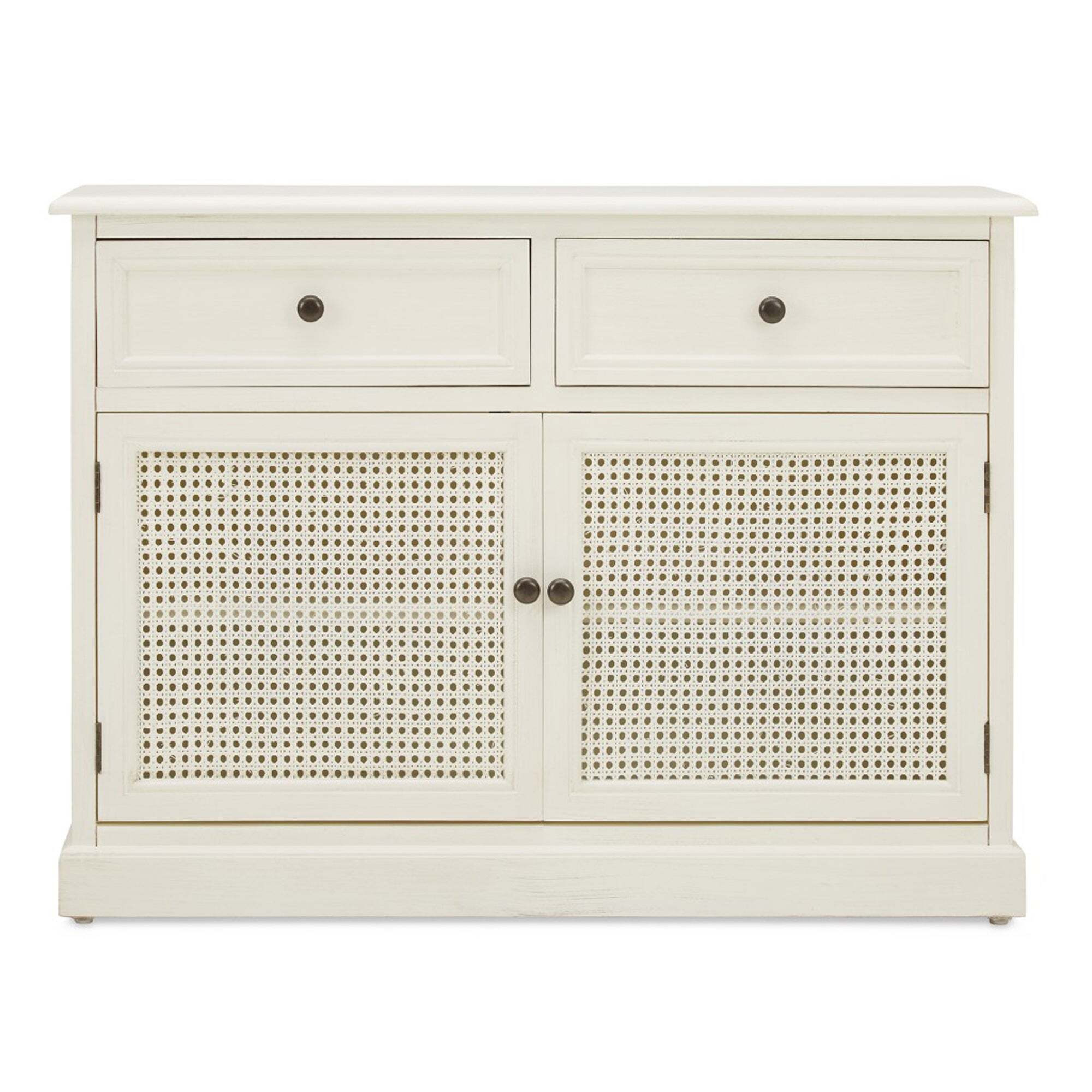 Lucy Cane Cream Small Sideboard Natural (White)