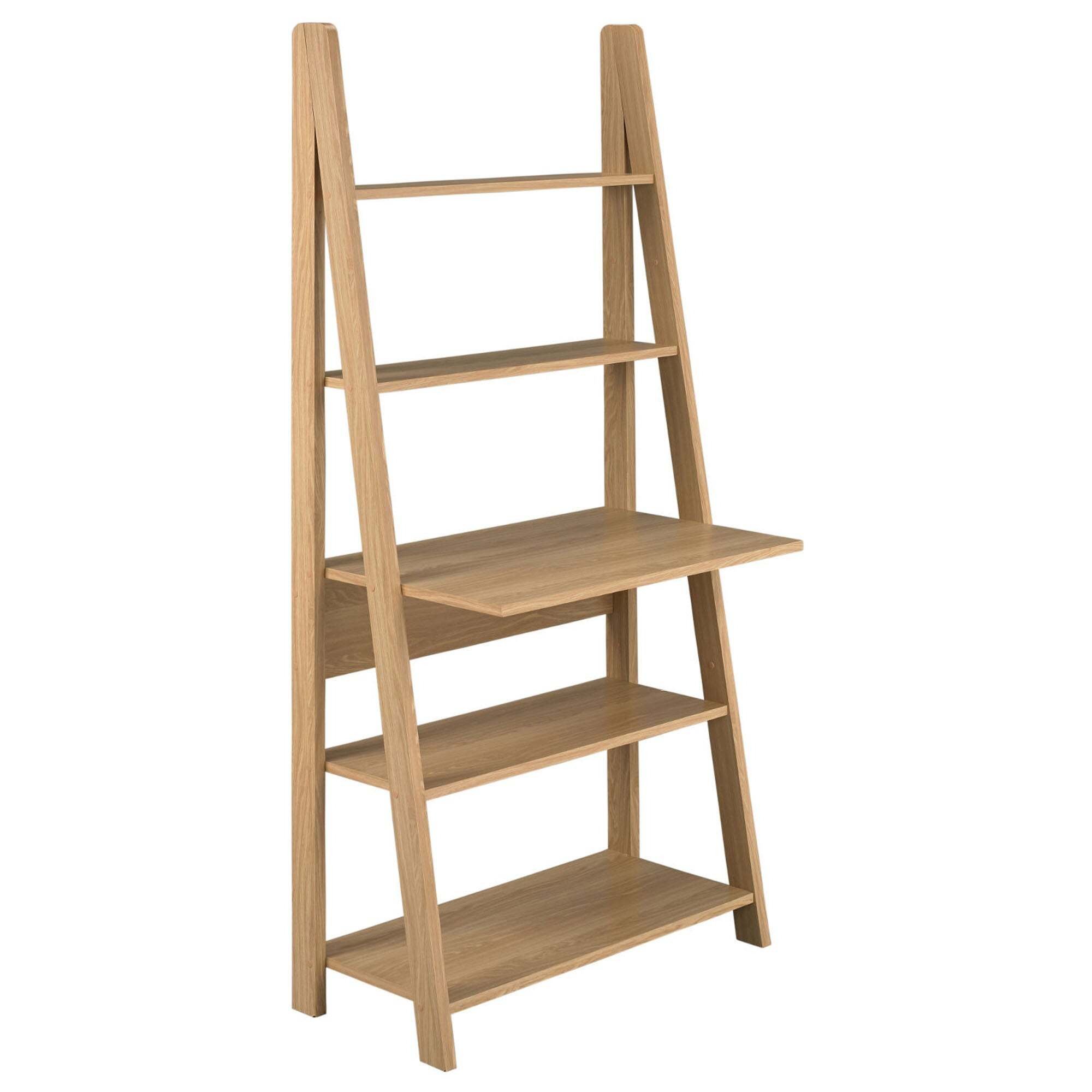 Tiva Oak Ladder Desk Natural