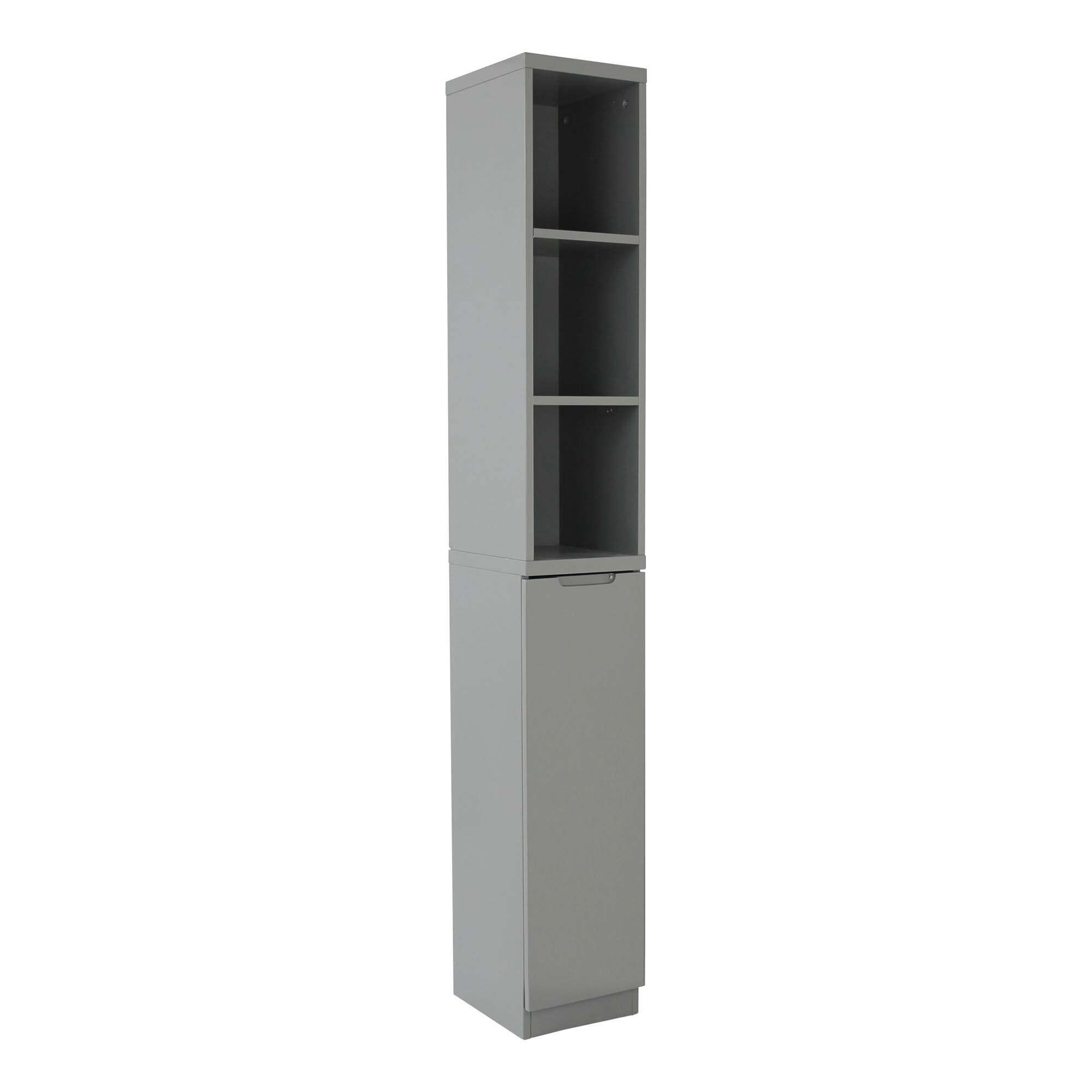 Siena Grey Tall Cabinet Grey