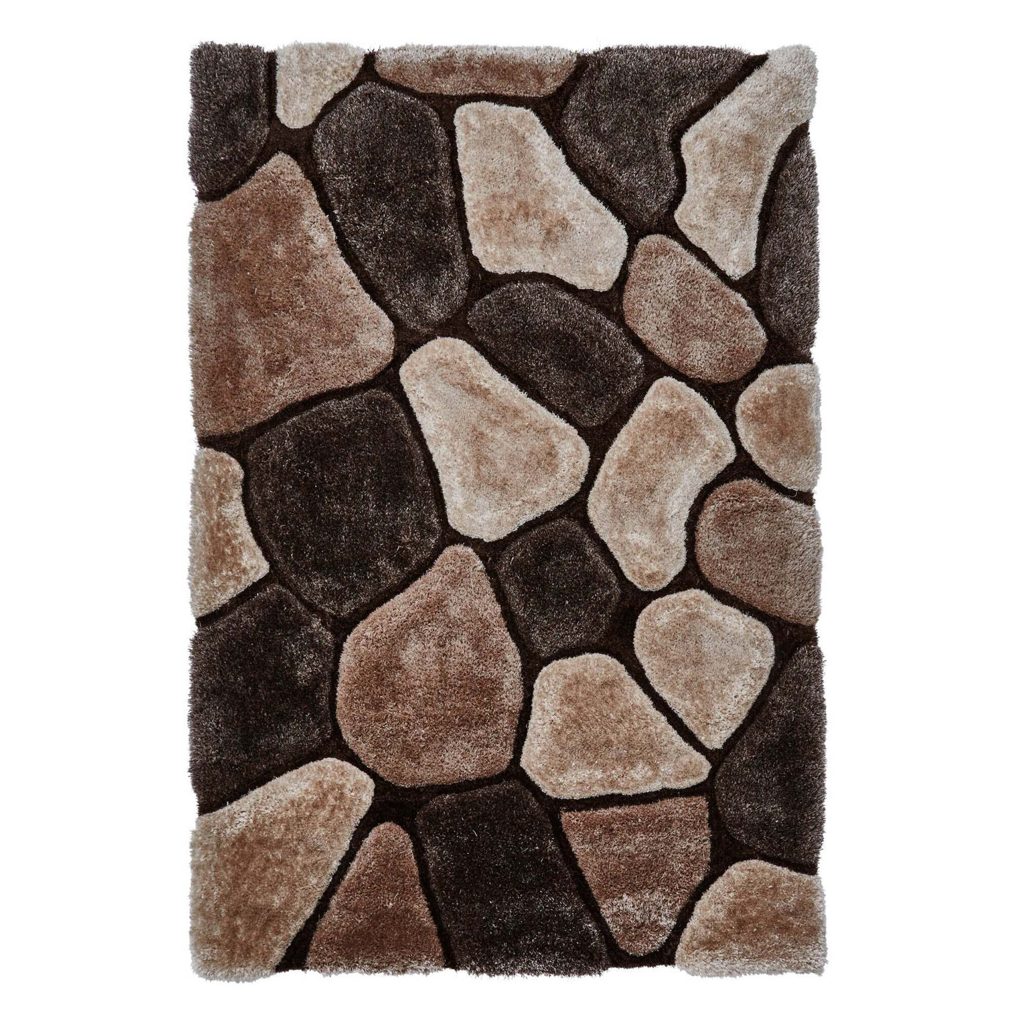 Noble House Pebbles Rug Brown