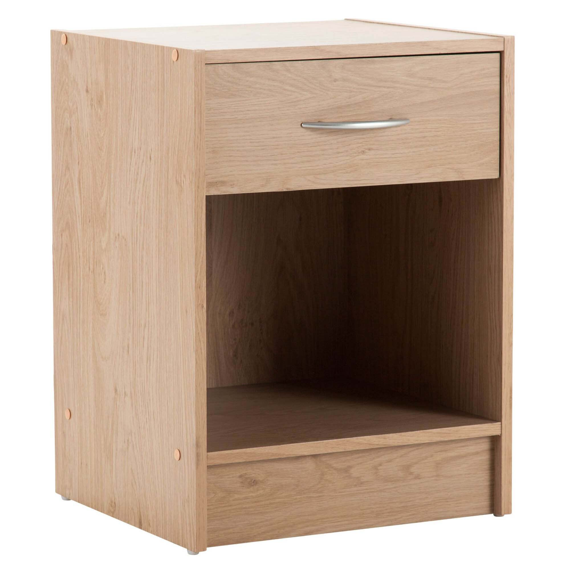 Bellingham 1 Drawer Bedside Table Brown