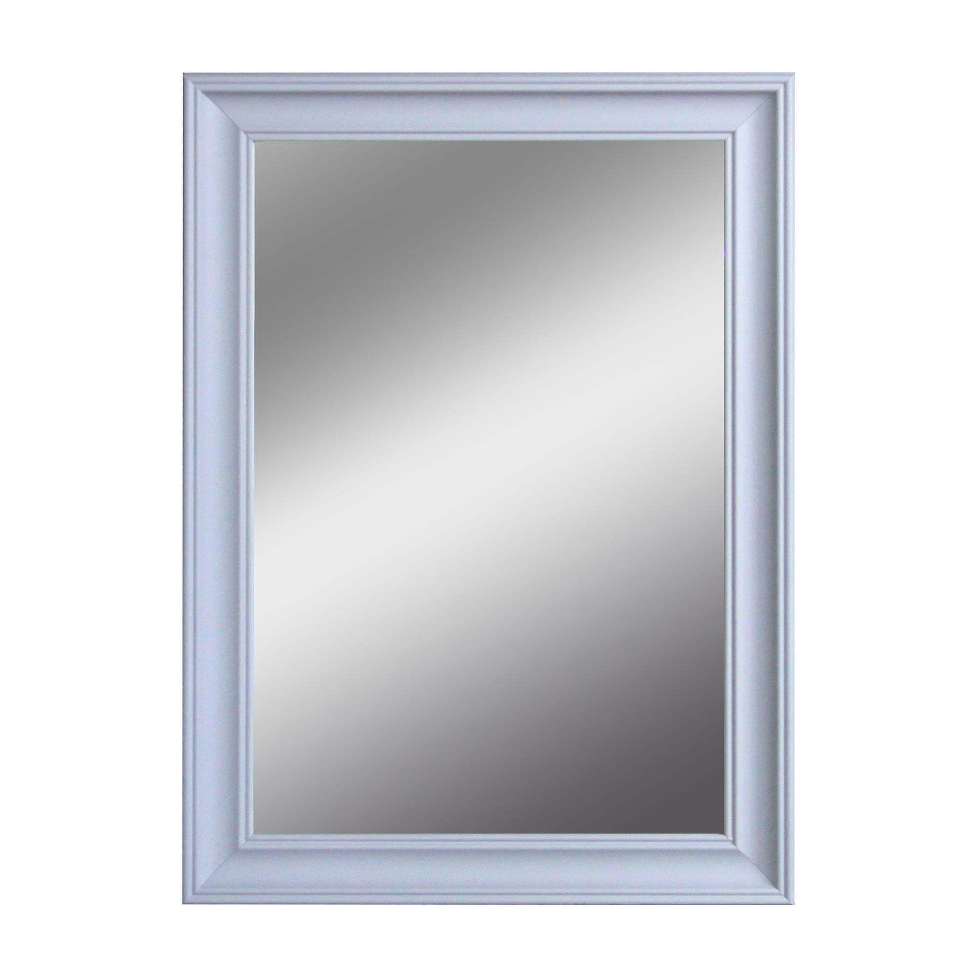 Impressionist Overmantle Mirror, 77x108cm Grey