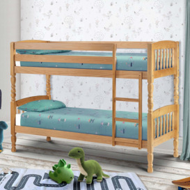 Lincoln Pine Bunk Bed Natural