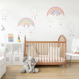 Over the Rainbow Wall Sticker White