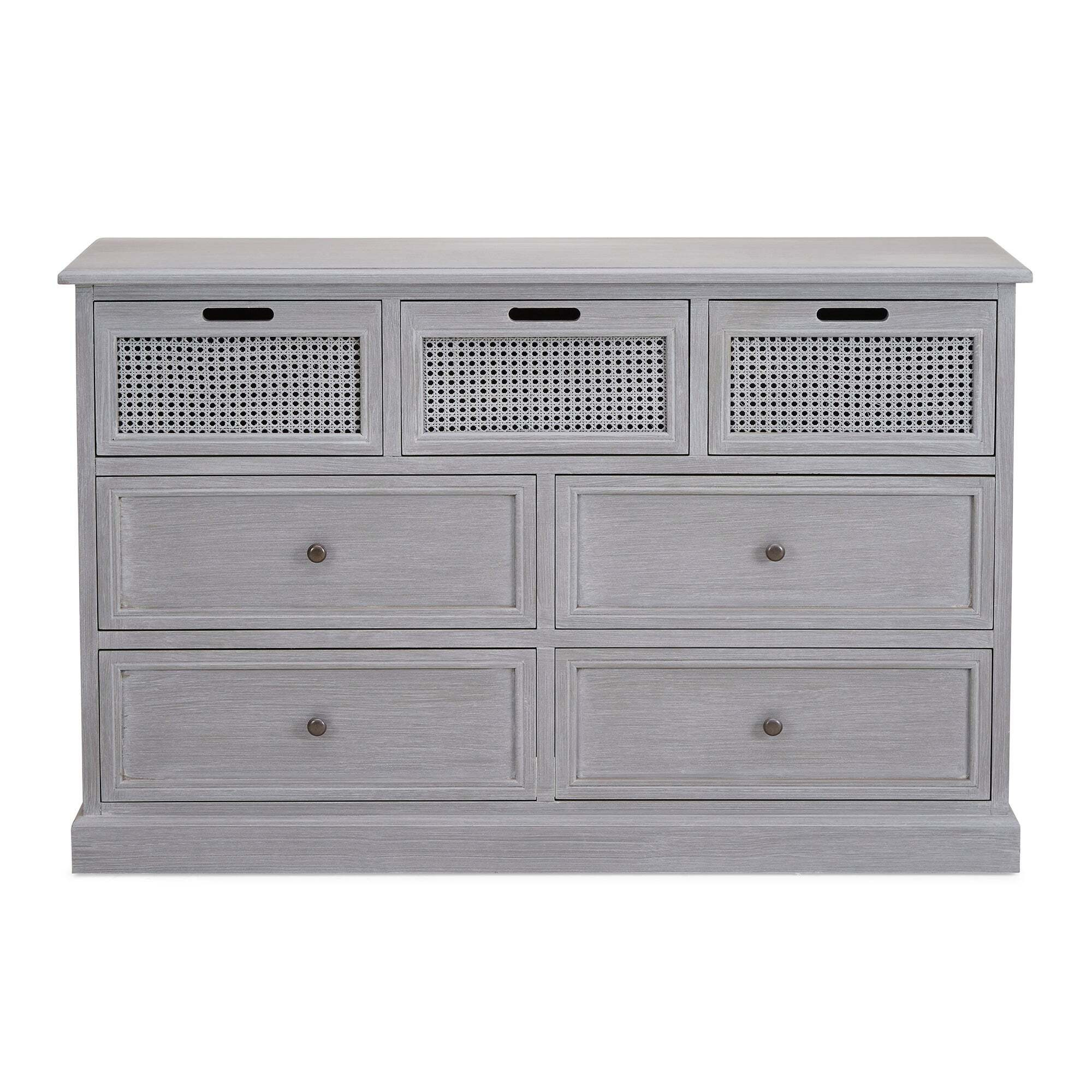 Lucy Cane 7 Drawer Chest Grey