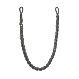 Shimmer Charcoal Rope Tieback Charcoal