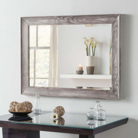 Yearn Framed Mirror Light Grey Grey