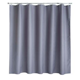 Waffle Grey XL Shower Curtain Grey