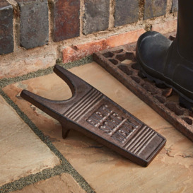 Cast Iron Outdoor Welly Boot Jack Brown