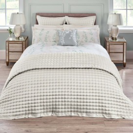 Dorma Ophelia Natural Bedspread White