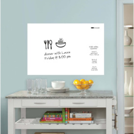 Wallpops Self Adhesive White Dry Erase Message Board White