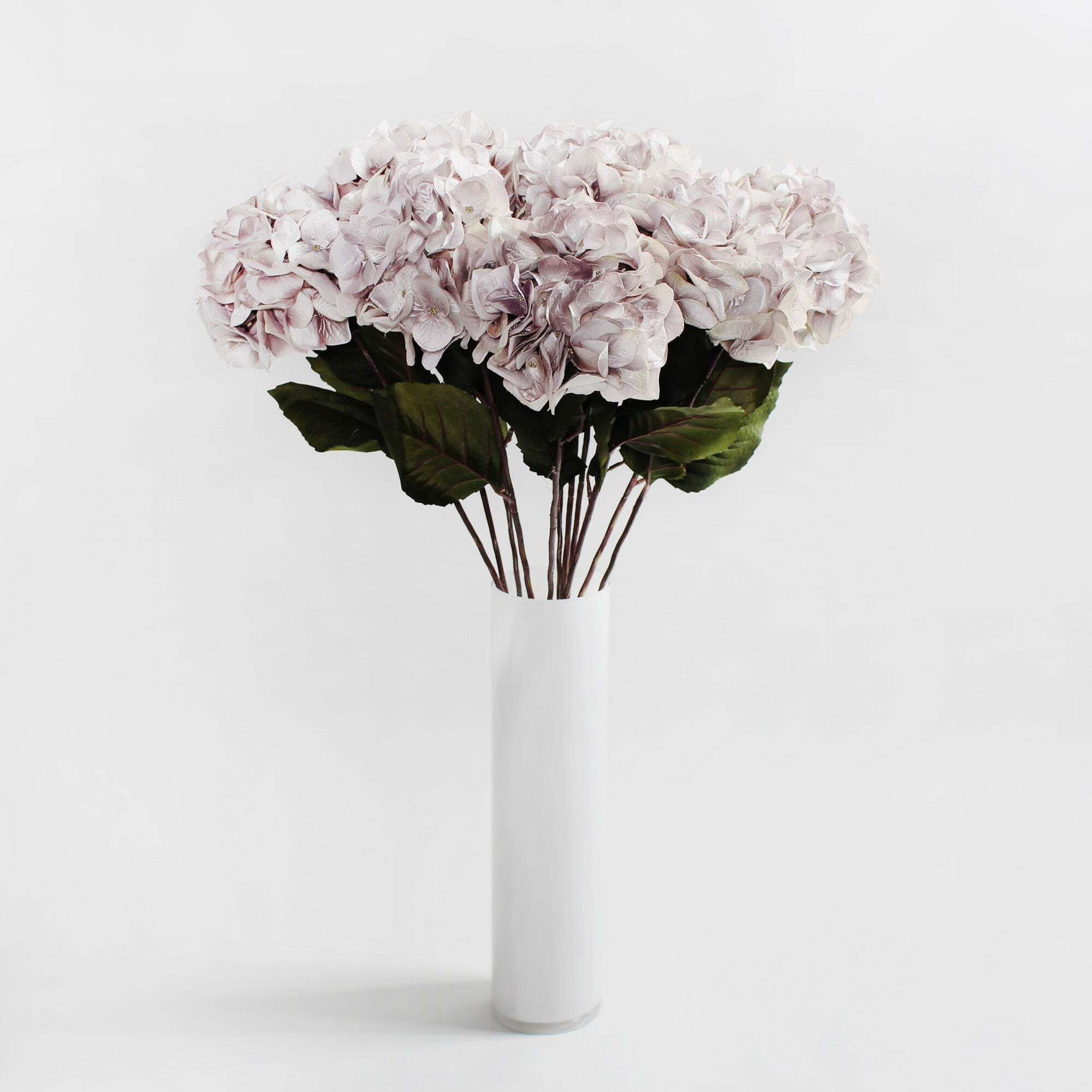 Hydrangea Pink Stem 75cm White