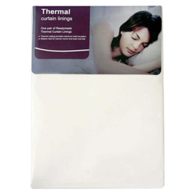 Pencil Pleat Thermal Curtain Linings Cream
