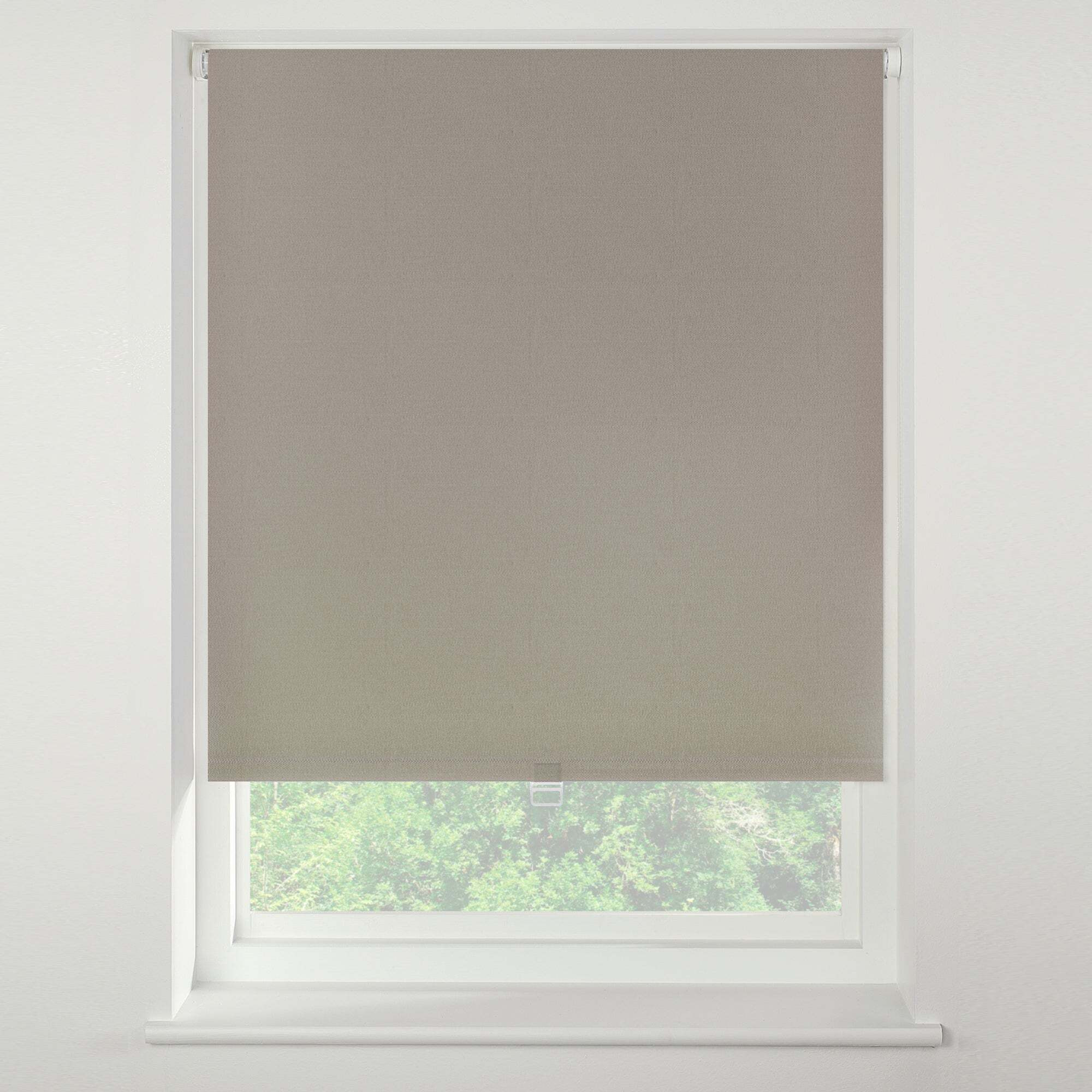 Swish Taupe Cordless Blackout Roller Blind Brown