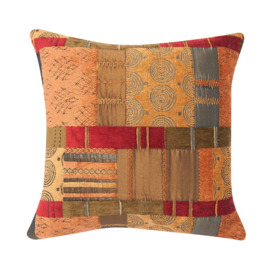 Prague Cushion Cover Orange, Red and Brown