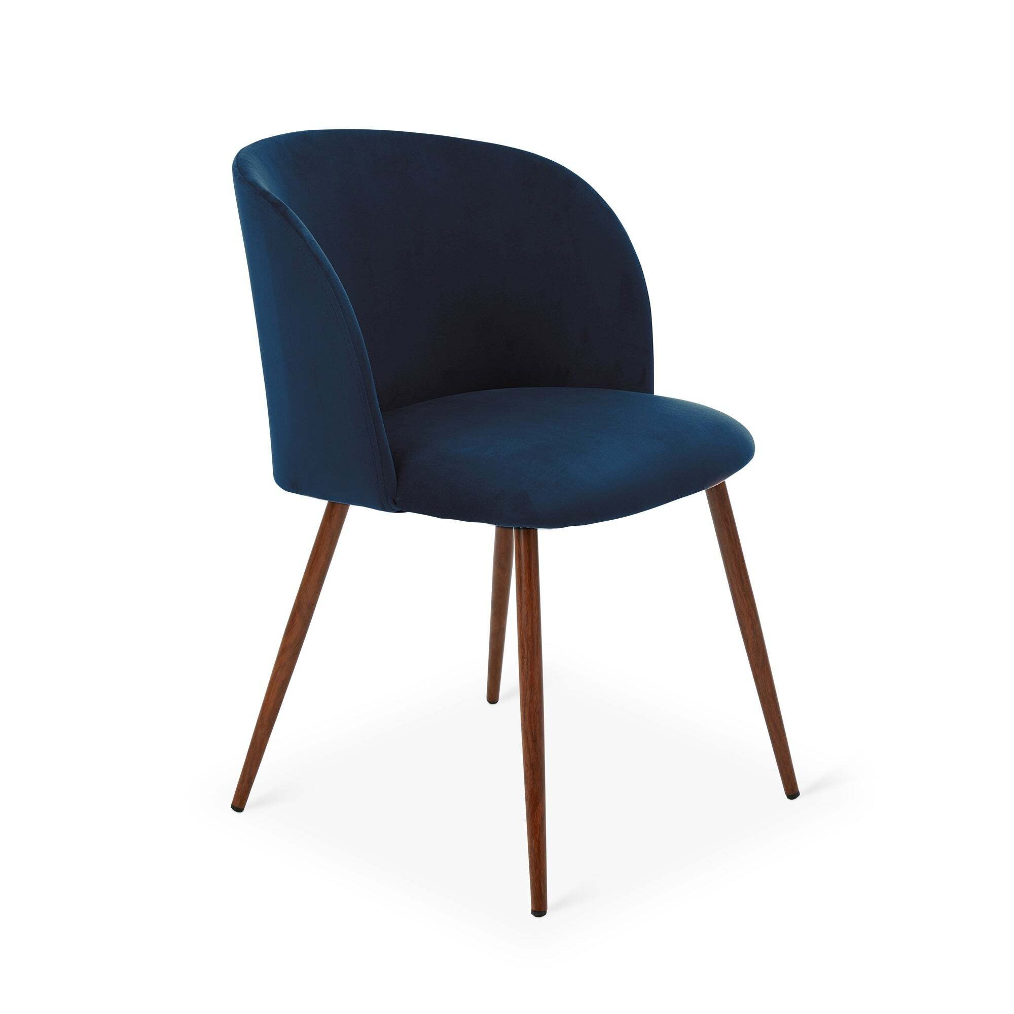 Celia Dining Chair, Velvet Blue