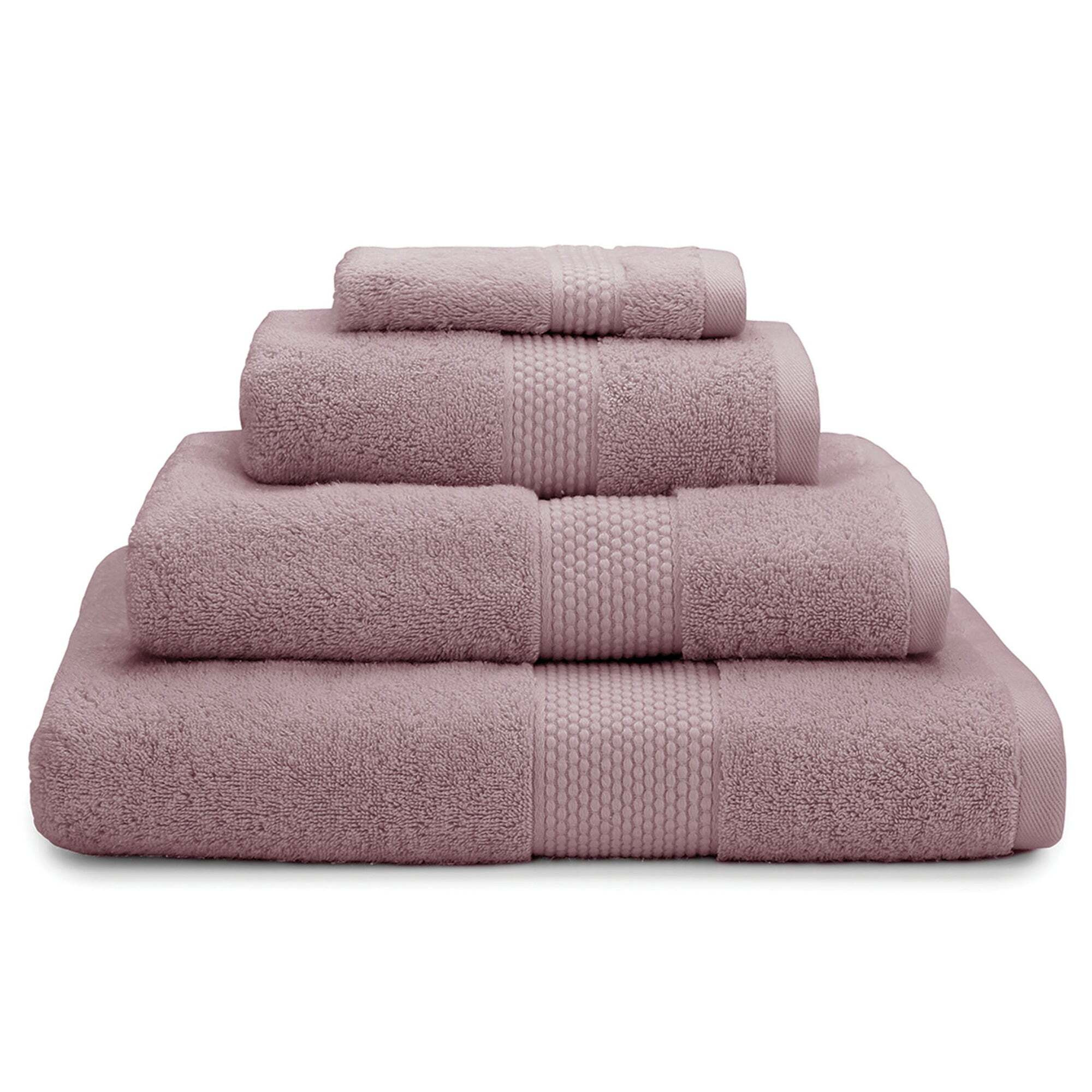 Dorma Silk Blend Heather Towel Purple