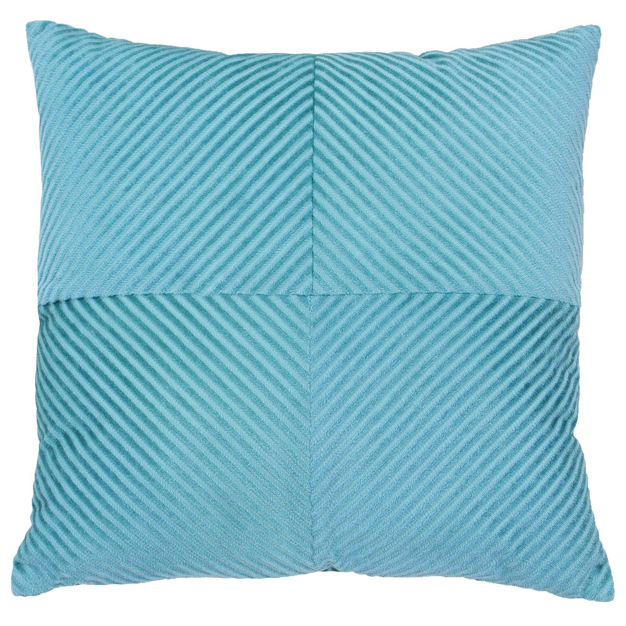 Paoletti Infinity Blue Textured Cushion Blue