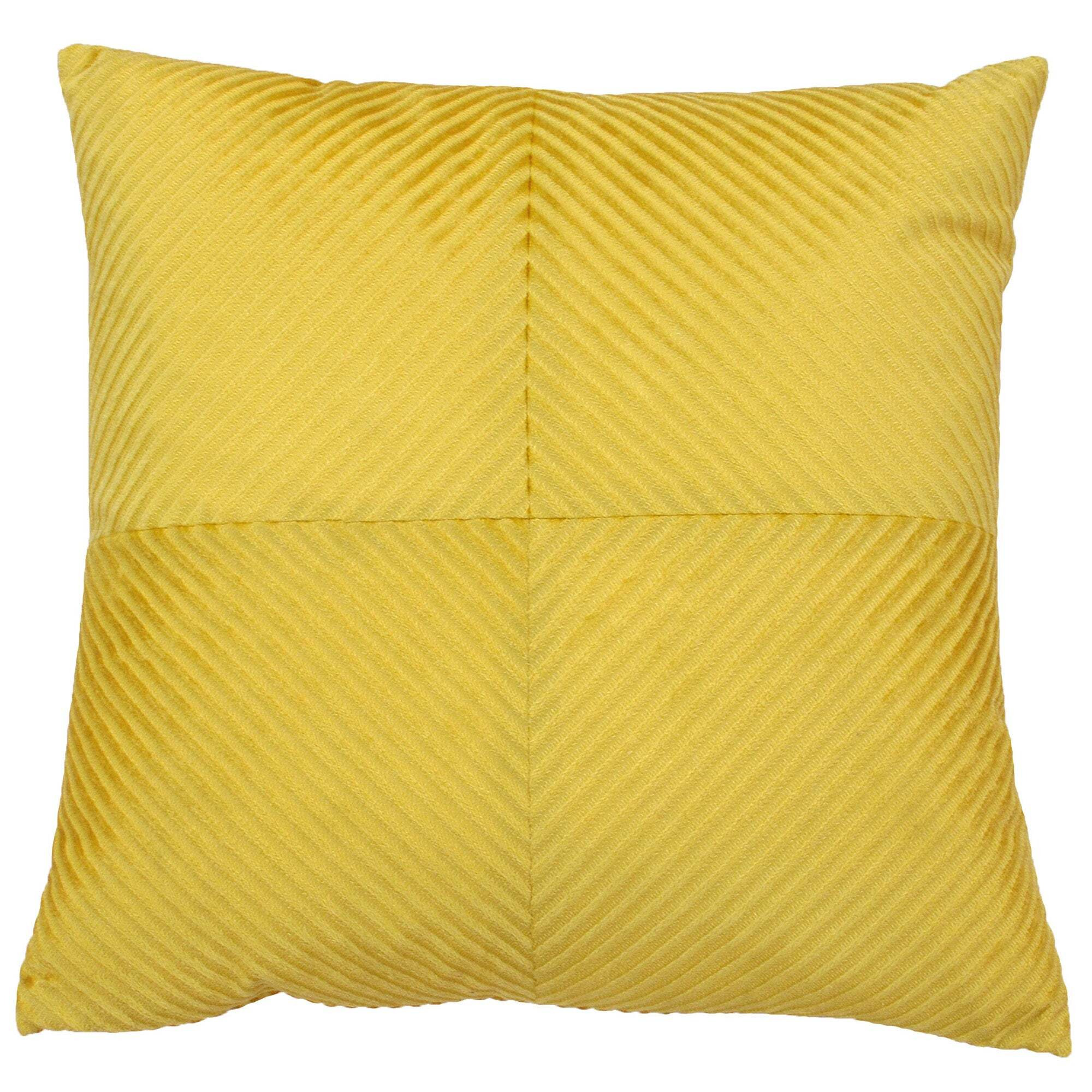 Paoletti Infinity Honey Textured Cushion Yellow