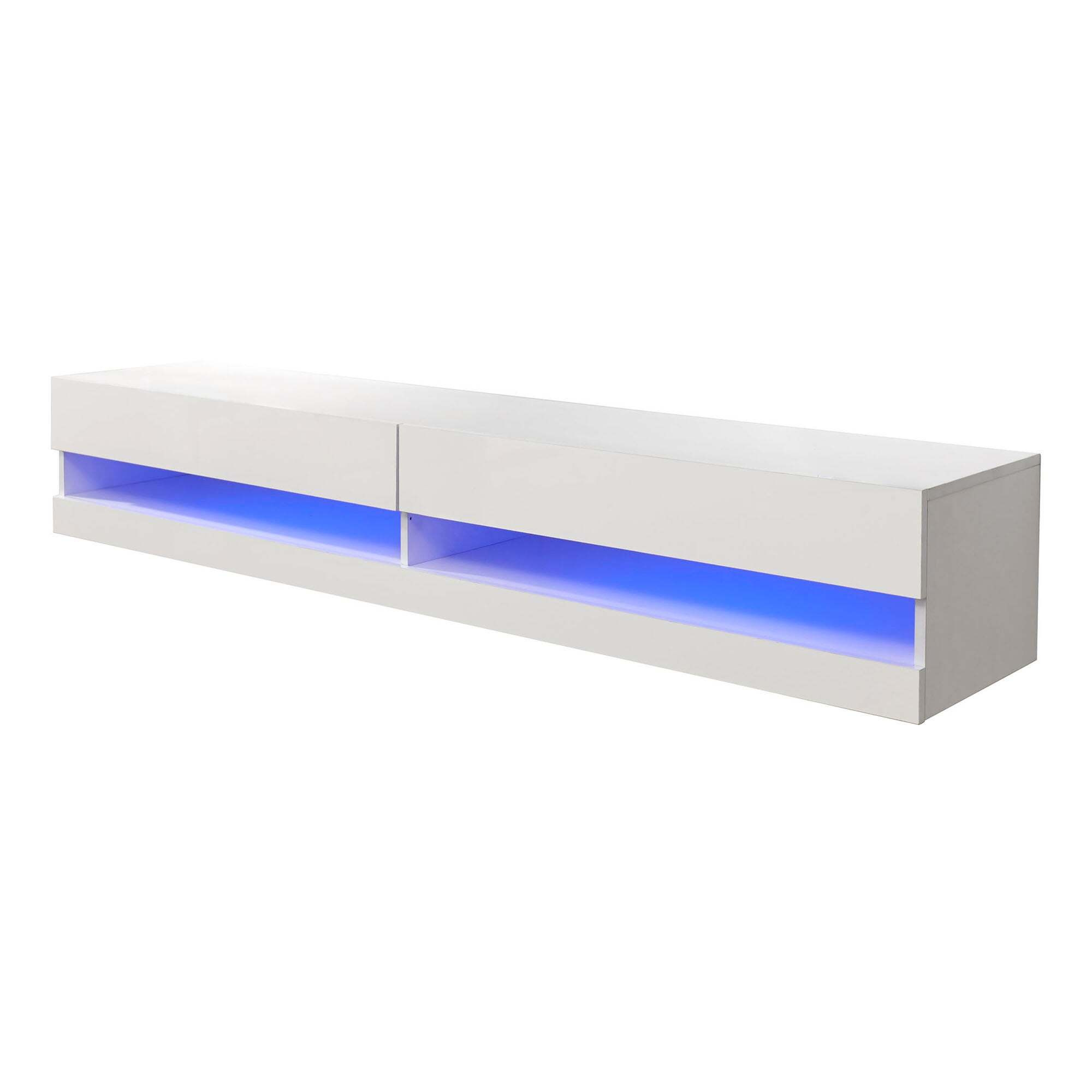 Galicia 150cm LED Wall TV Unit White