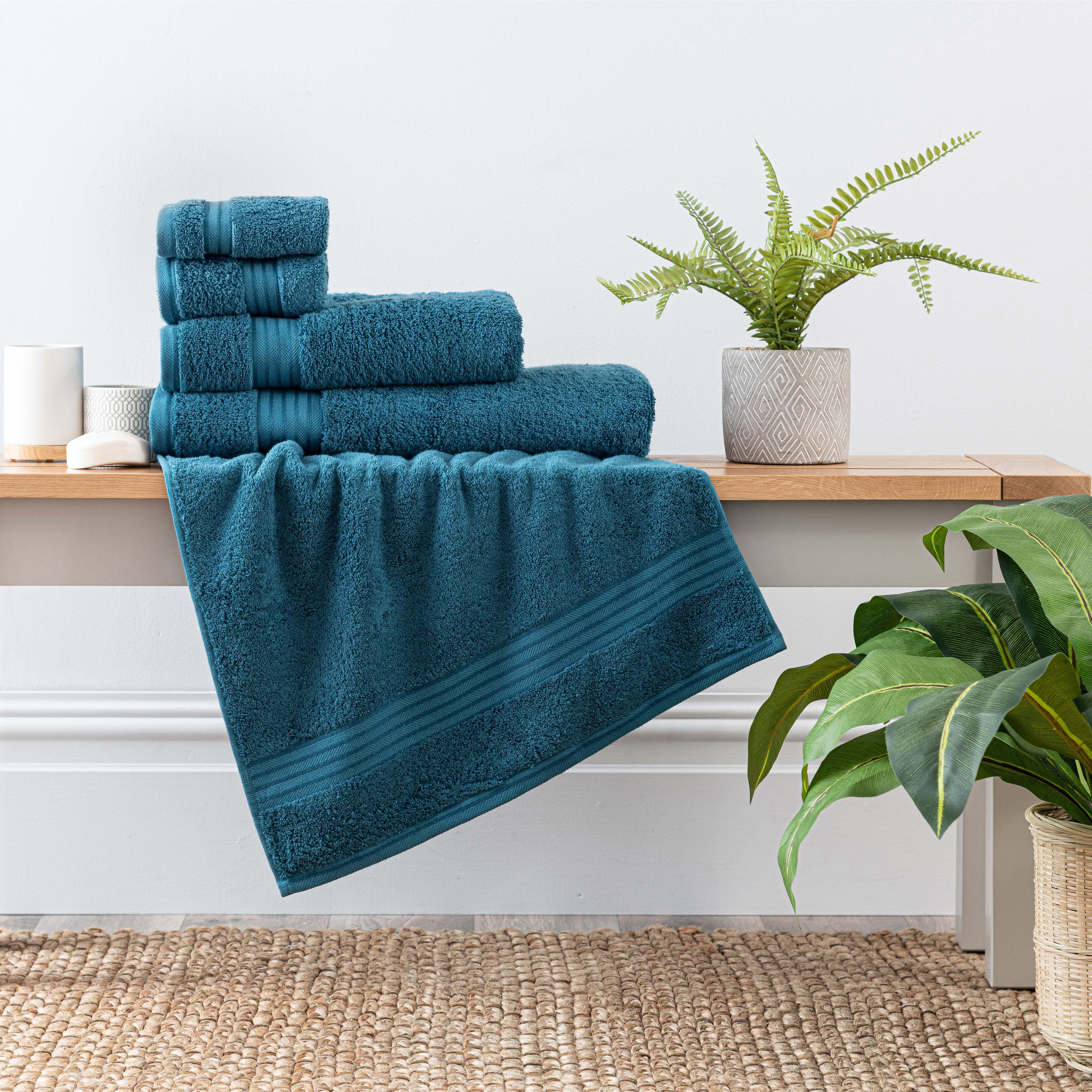 Egyptian Cotton Peacock Towel Peacock (Blue)