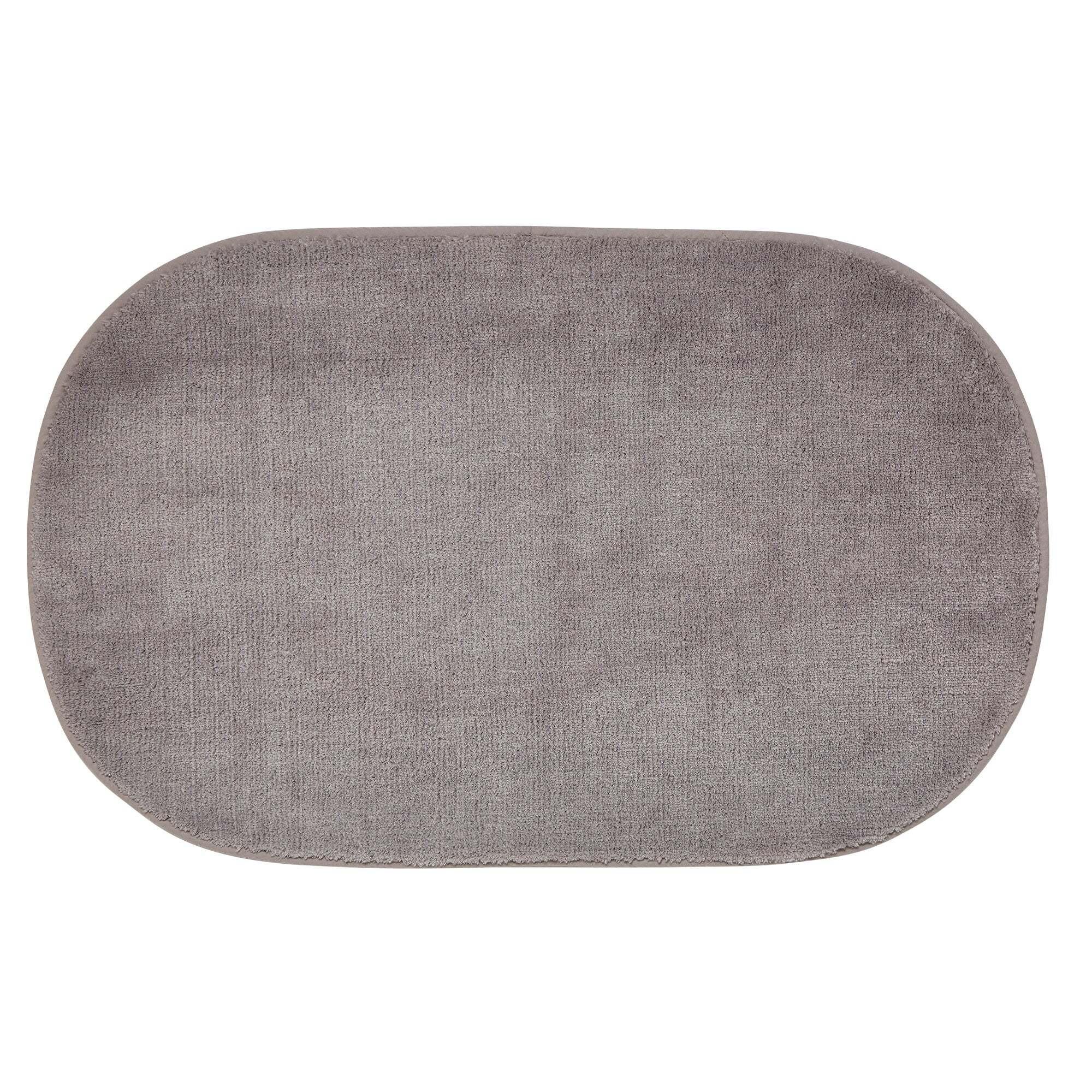 Elements Geo Capsule Grey Bath Mat Grey