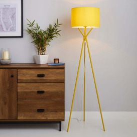 Drei Tripod Ochre Floor Lamp Ochre