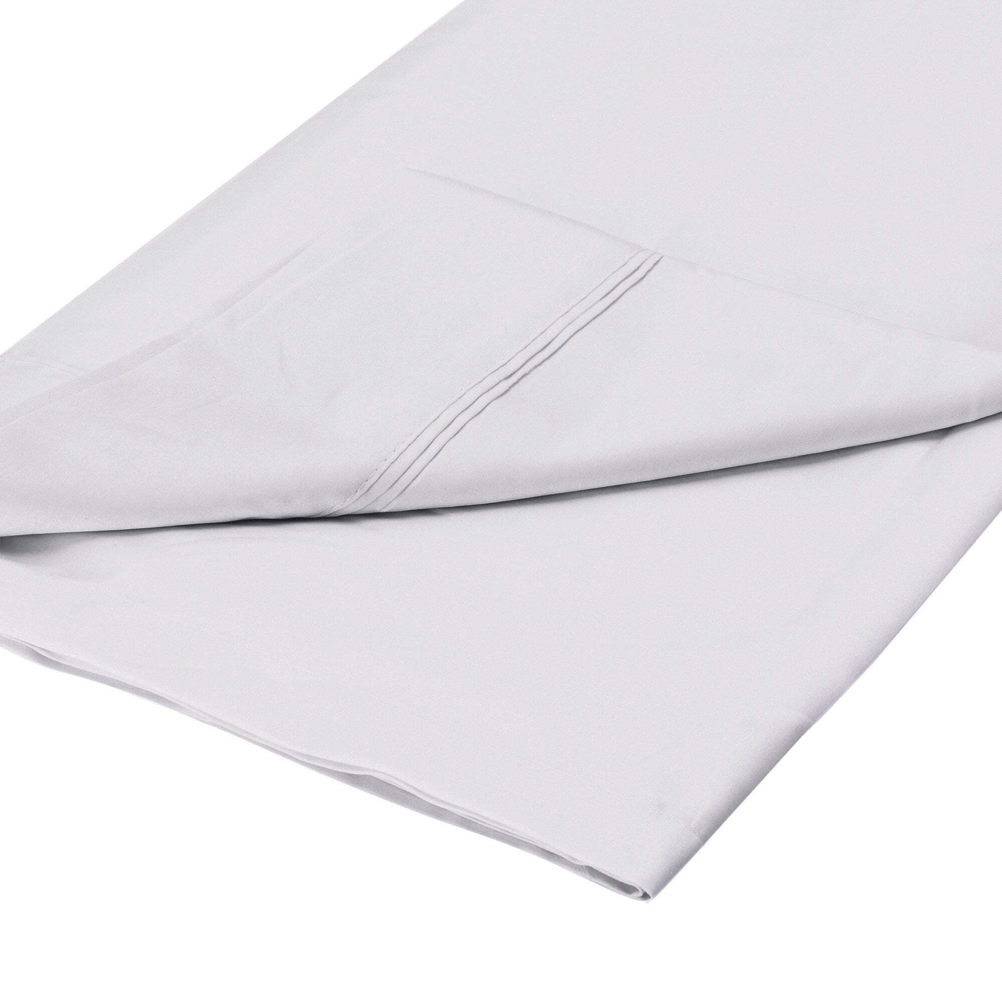Dorma 500 Thread Count 100% Cotton Sateen Plain Flat Sheet Silver