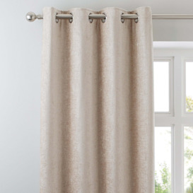 Chenille Cream Eyelet Curtains Cream