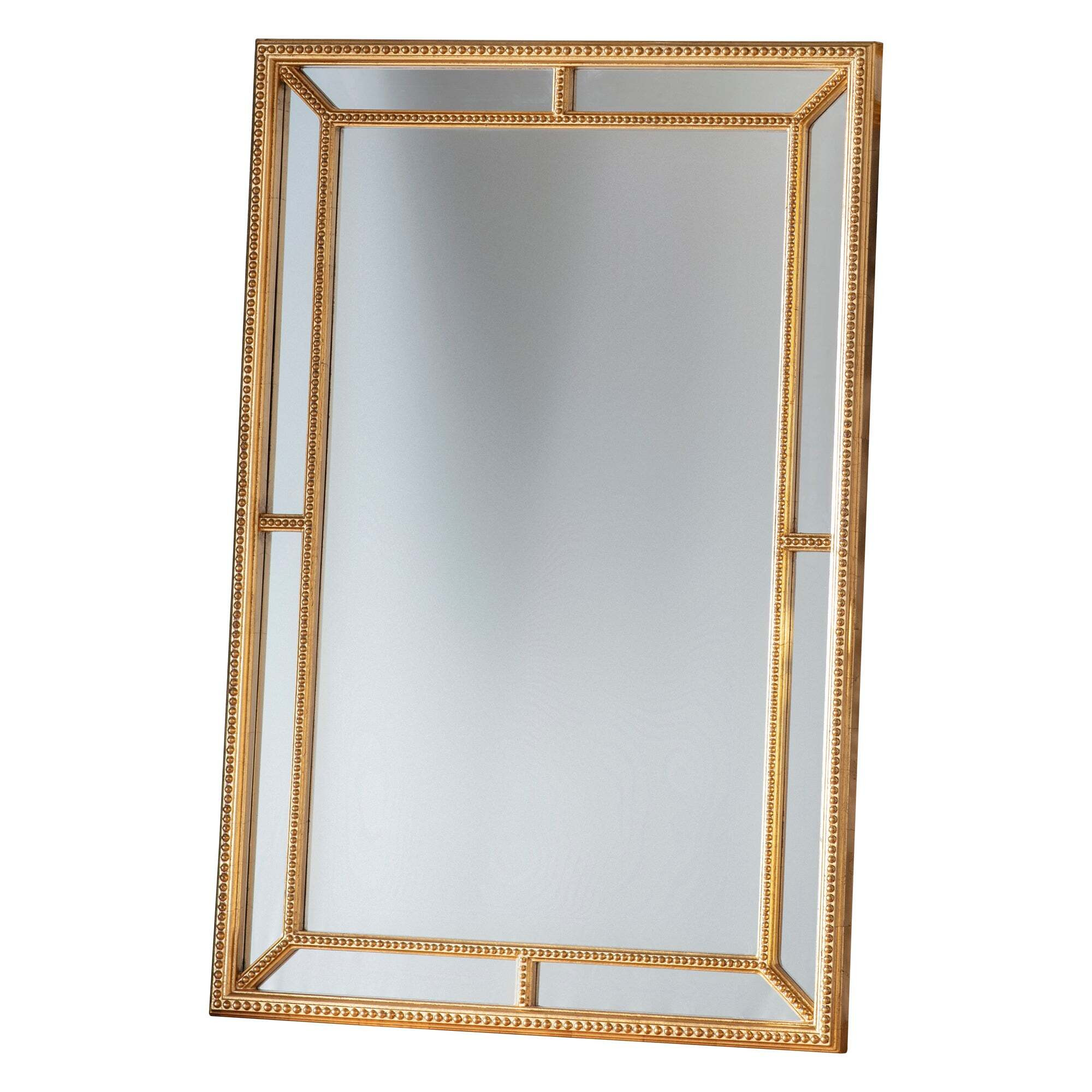 Mansfield Rectangle Mirror, Gold Effect 121x80cm Gold