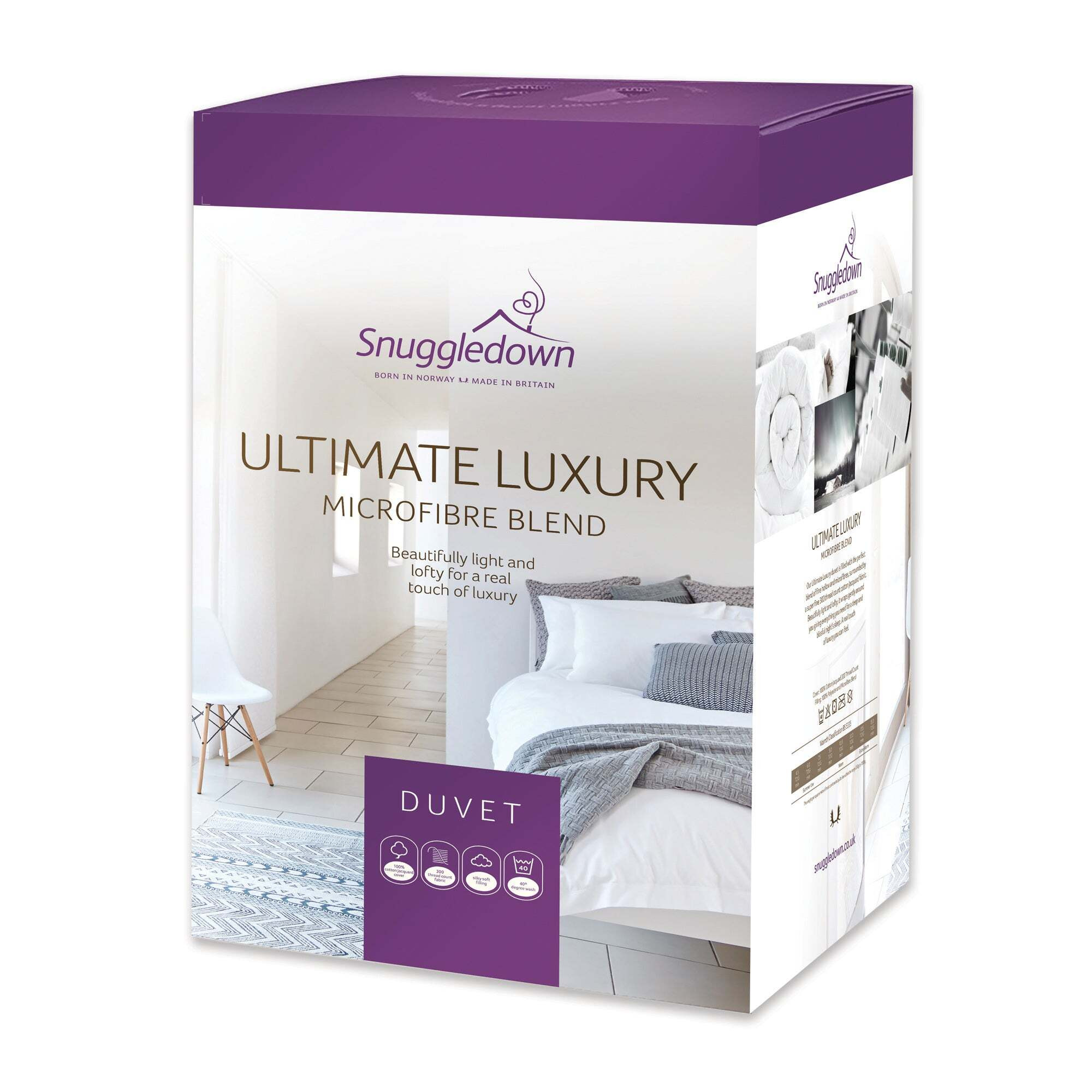 Ultimate Luxury 4.5 Tog Duvet White